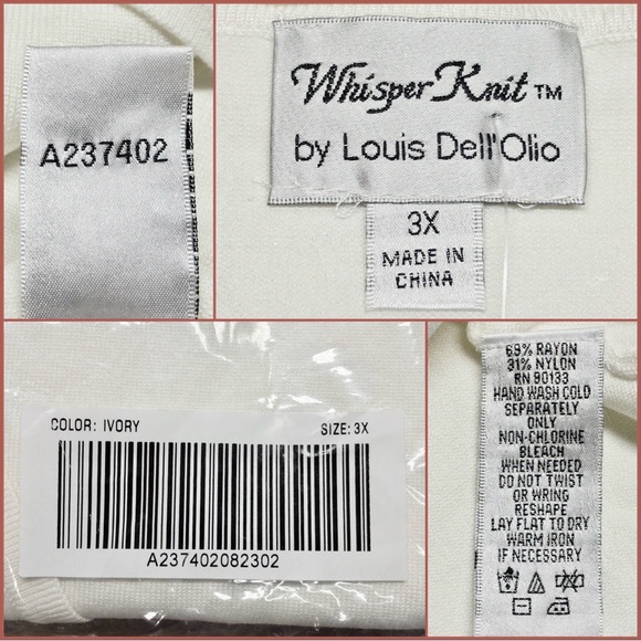 Linea by Louis Dell'Olio Whisper Knit Drape Front Cardigan, NWT 3X Ivory A237402 - Picture 8 of 12
